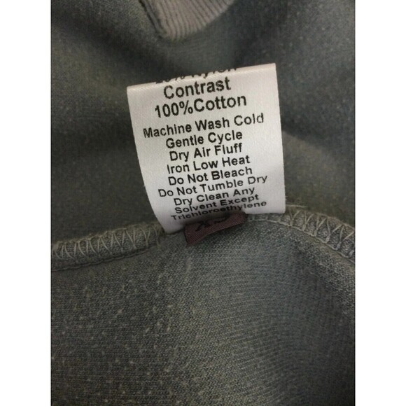 WILT Sweatshirt Velour Long Sleeve Asymmetrical Charcoal Gray XS - Picture 10 of 12